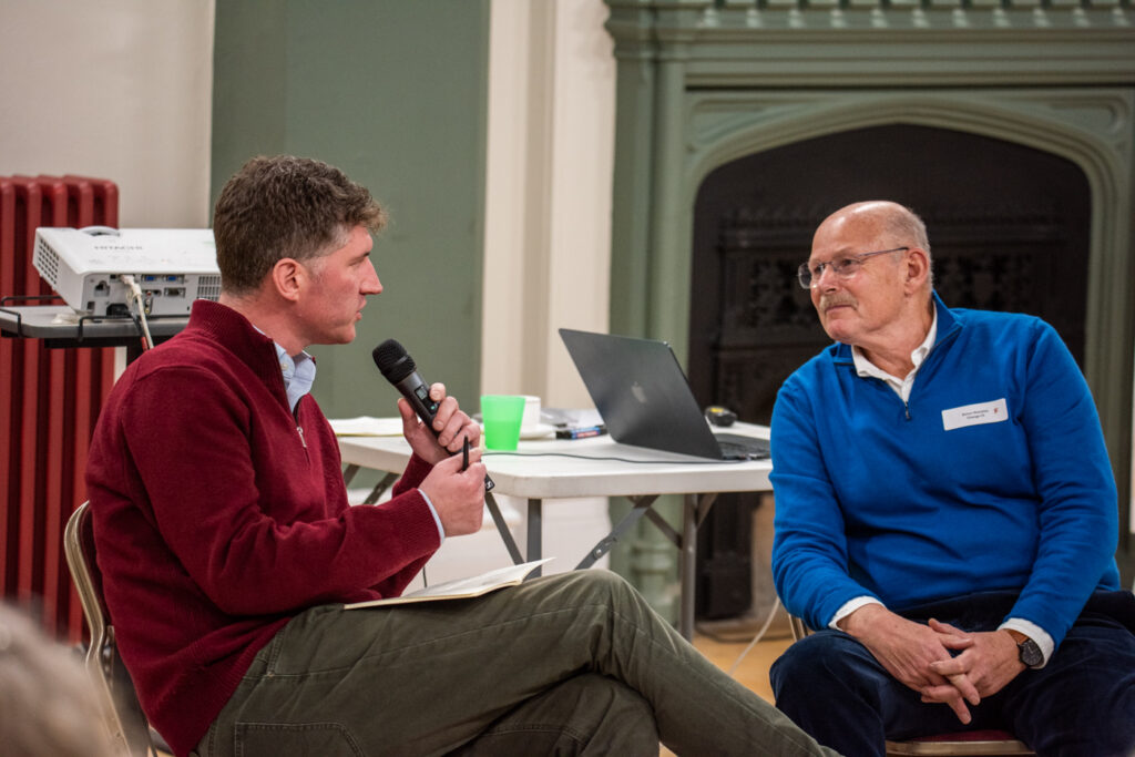 Edward Morello discusses the project in the context of the national picture, with facilitator Simon Standish